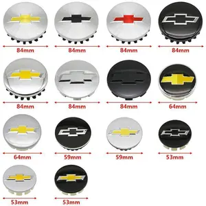 4pcs 53mm 59mm 84mm Chevrolet logo car emblem Wheel Center Hub Cap auto Rim refit dust-proof badge covers styling accessories