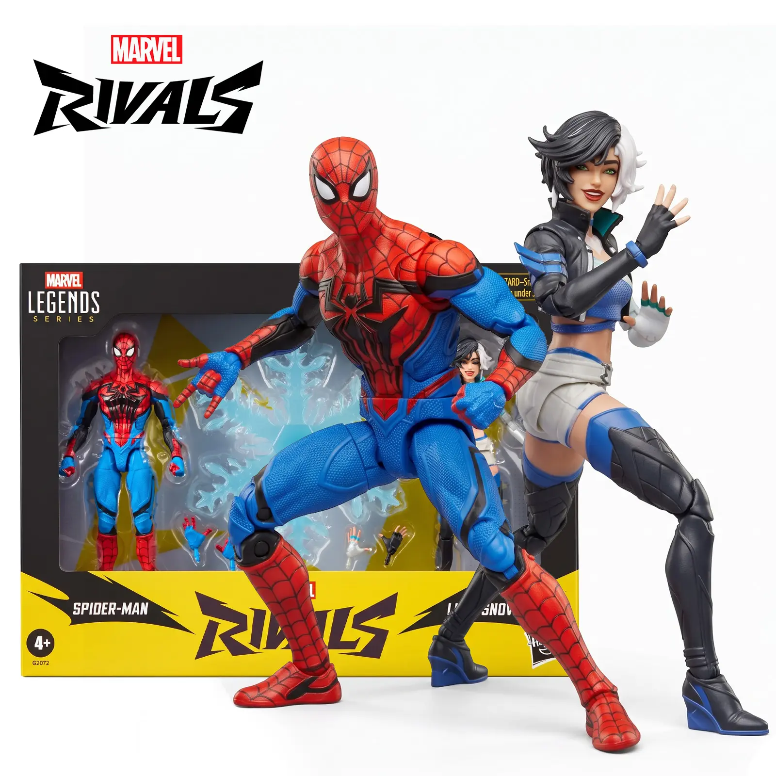 Genuine Hasbro Marvel Legends Marvel Rivals Spider-Man & Luna Snow 2-Pack, 6-Inch Scale Action Figures with 6 Accessories, New Release In Stock