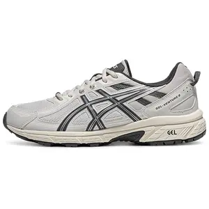 ASICS Gel-Venture 6 Men's Low-Top Running Shoes in Gray-White with Breathable Design Trending Shoes, House White Official Shoes to Get / Maison Mihara