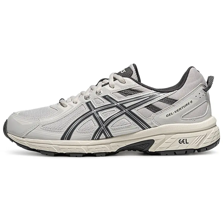 ASICS Gel-Venture 6 Men's Low-Top Running Shoes in Gray-White with Breathable Design Trending Shoes, House White Official Shoes to Get / Maison Mihara