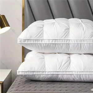 Solid Color Comfortable Fluffy Pillow, 1 Count Soft Neck Supportive Memory Foam Pillow, Sleeping Pillow for Home Bedroom, Bedding Supplies, Bedroom Accessories, Memory Foam Cushion