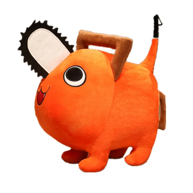 Chainsaw Man Pochita Unisex Soft Plush Pillow Doll, Multi-Size 10cm(Pendant)/20cm/25cm/40cm Cartoon Stuffed Toy, Kids' Birthday Gift