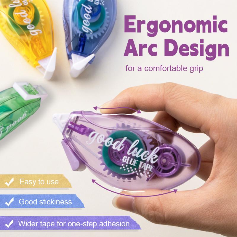 Scrapbook Tape, 5 Pack Double Sided Tape Roller for Crafts, Adhesive Glue Runner Scrapbooking Supplies Journaling School Office Teacher Supplies, 0.3IN x 26FT