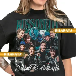 Russonelli Vintage T-Shirt, Sweatshirt, Hoodie, George Russell & Kimi Antonelli Shirt Gift for Women and Man Shirt Unisex Tee Sport Sweatshirt BKG