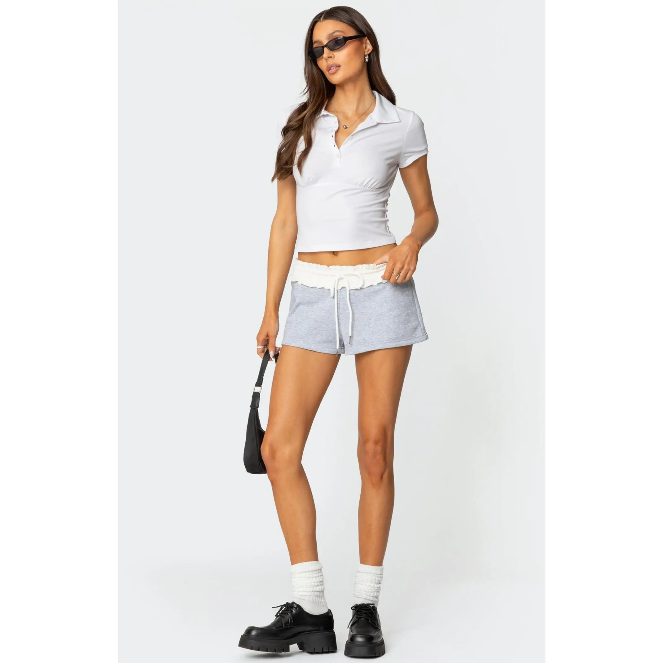 Edikted Women's Isolde Scrunch Waist Sweat Shorts