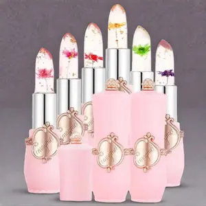 6 Counts/set Moisturizing Color Changing Lipstick, Moisturized Lipstick, Flower Design Lip Gloss, Portable Makeup Cosmetic For Girls And Ladies, Summer Makeup, Lip Care