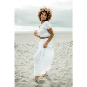 Tiana White Maxi Skirt