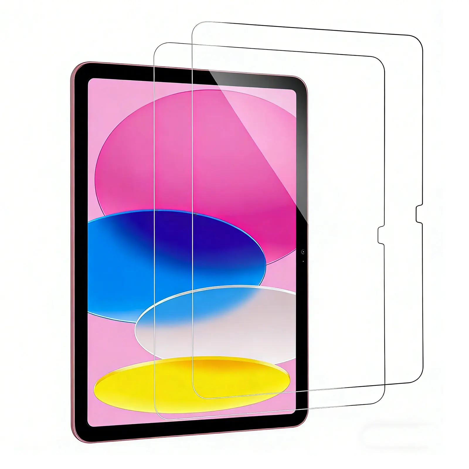 2-Pack Tempered Glass Tablet Screen Protector, Tempered Screen Film Accessories with Installation Support for iPad 11th Gen 2025 (A16), iPad 10th Gen 10.9in 2022, Bubble-Free, Ultra-Resistant Protection