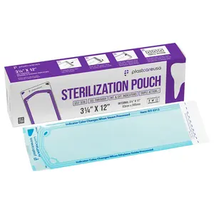 200 3.25" X 12" Inch Self Sterilization Autoclave Pouches for Cleaning Tool (1 Box of 200)