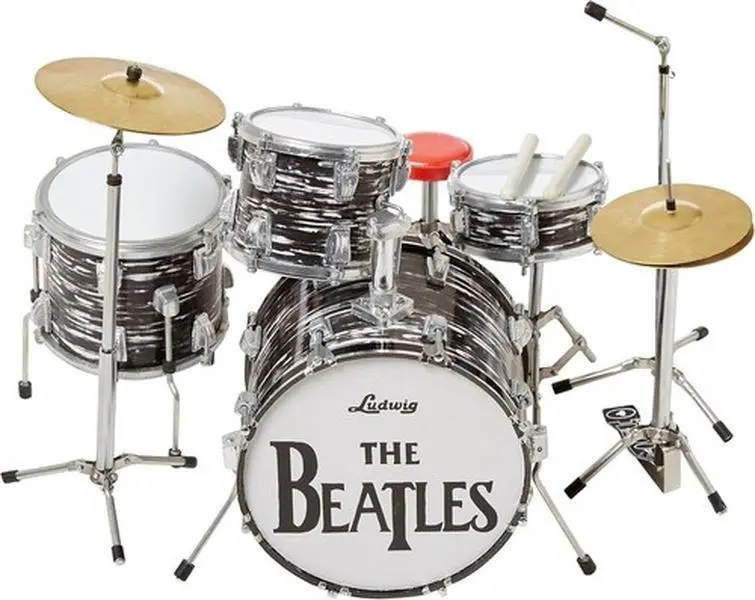 Ringo Starr - Fab Four Classic Oyster Miniature Drum Kit 1:4 Scale Replica Collectible  [COLLECTIBLES] figurine/statue, Collectible
