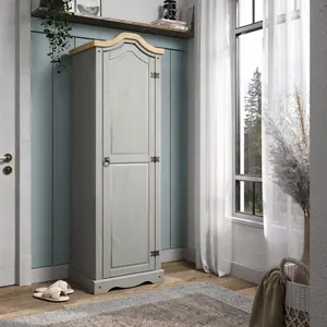 Hall Armoire Corona Gray | Furniture Dash