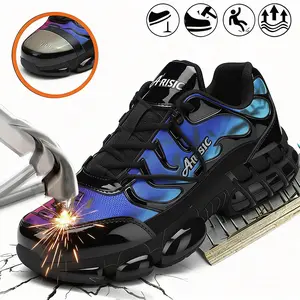 Steel Toe Shoes for Men Women Wide Lightweight Safety Sneakers Comfortable Safety Shoes Colorful Tennis Work Shoes with Anti-Slip Sole