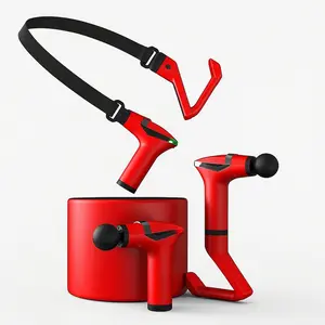 3-in-1 Massage Gun - Neck & Back Muscle Massager with Detachable Handle for Pain Relief & Deep Tissue Percussion Therapy, Tri-in-1 Revolution, Muscle Recovery Tool,Portable Therapy for Gym Fitness Athletes