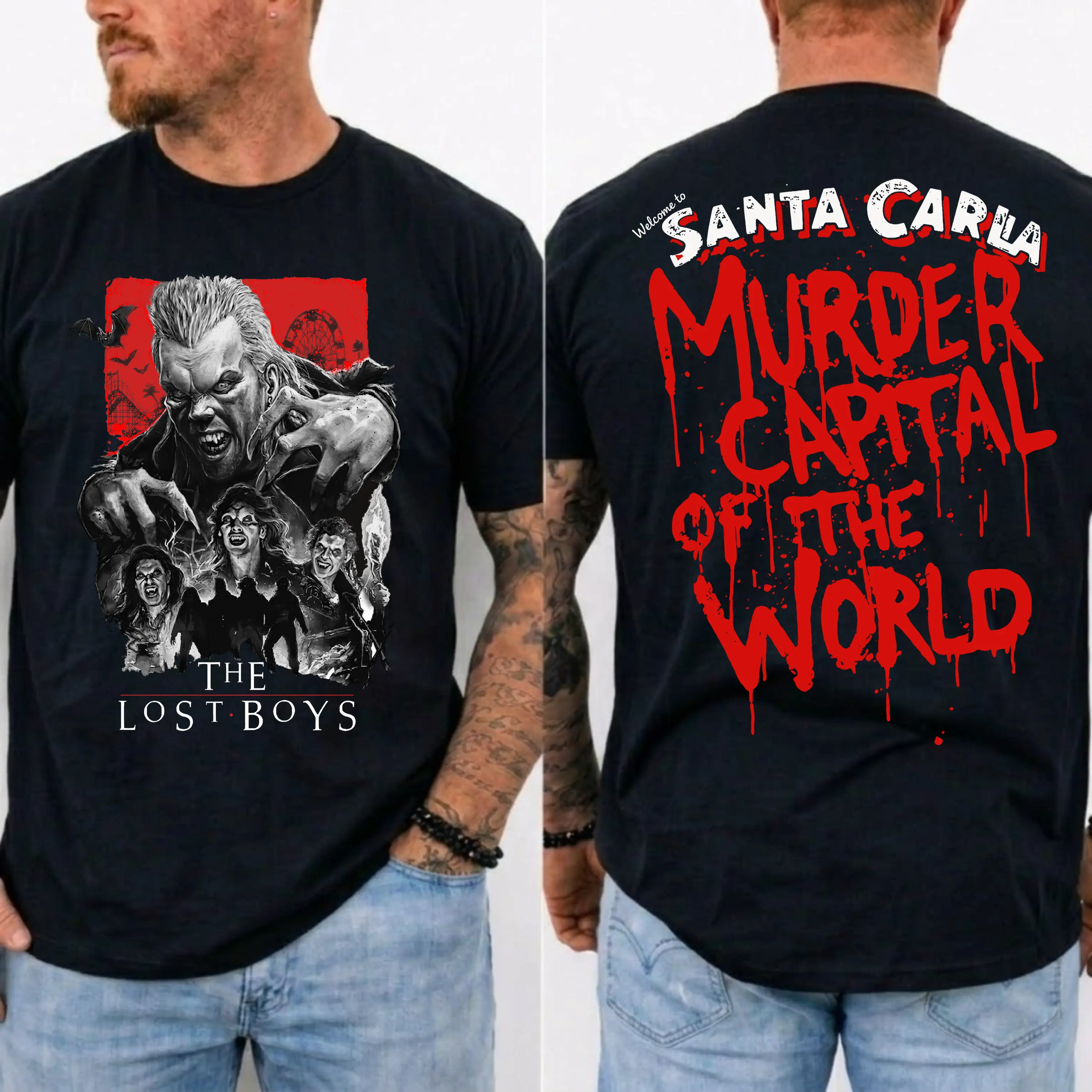 The Lost Boys T-shirt, Chicanos Clothing Mexican Movie T-Shirt Fashion Cotton Full Size Full Colors Tshirt Crewneck