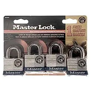 Master Lock 4 Pack No. 3 Padlock 3008D