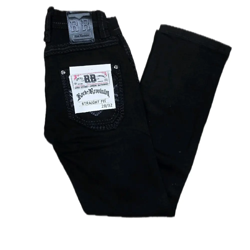 Rock Revolution Black Straight Fit jeans Rock Revolution Black Straight Fit jeans
