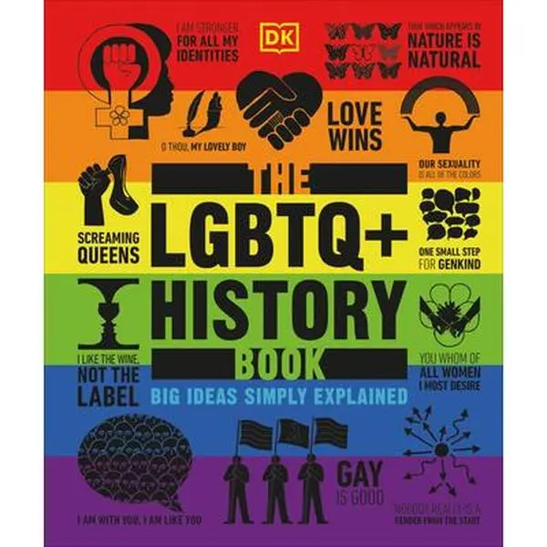 The LGBTQ+ History Book, DK Publishing Hardcover - English, Global in Scope, Includes Biography Boxes & Cultural Commentators