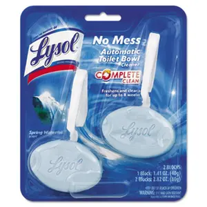212 MAIN Lysol Household No-Mess Automatic Toilet Bowl Cleaner - Spring Waterfall Scent, Complete Clean (Skiing & Winter Sports Post-Activity Essential)