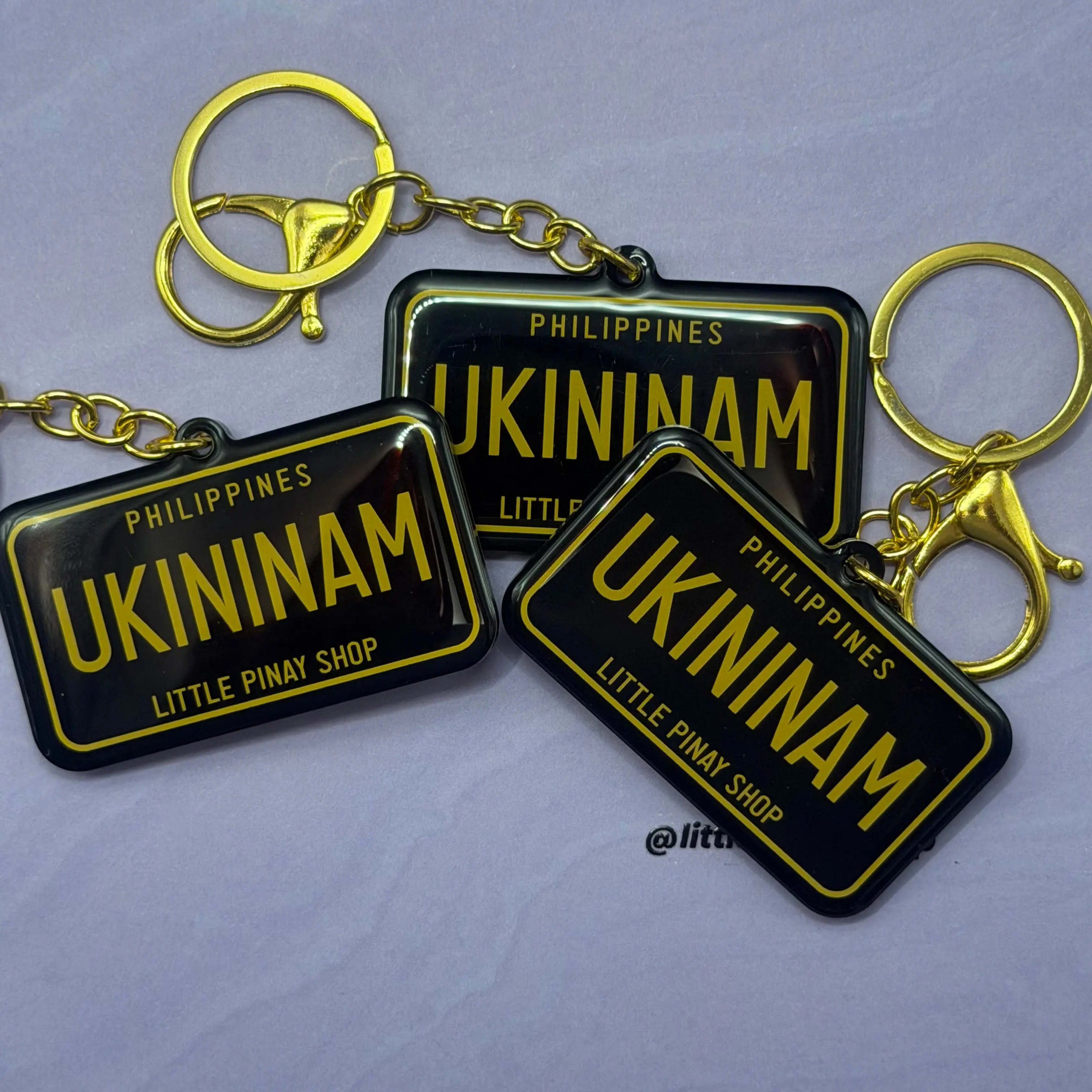 UKININAM Philippine License Plate Acrylic Keychain | Epoxy Coated | 2.5 Inch