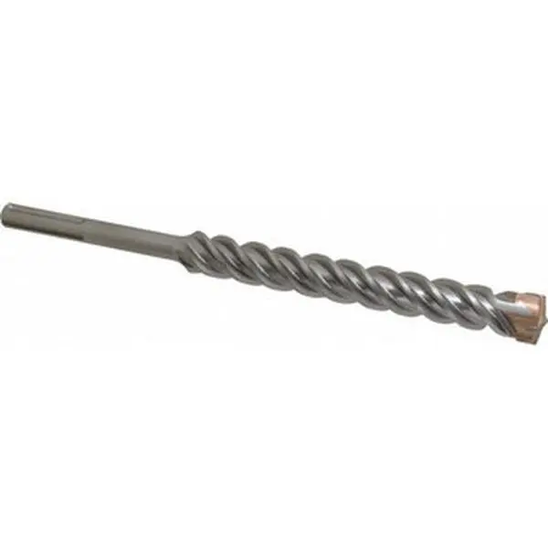 DeWALT SDS-Max Shank Carbide-Tipped Single Rotary Hammer Drill Bit - 1-1/4" Diam, 10" Usable Length, 15" OAL, Model DW5824, for Drilling Tasks (inches Included)