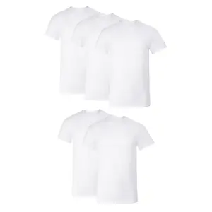 Hanes Undershirt T-Shirts Pack, 5-Pack, Stretch Tee, Crewneck or V-Neck T Shirts for Men, Wicking Cotton