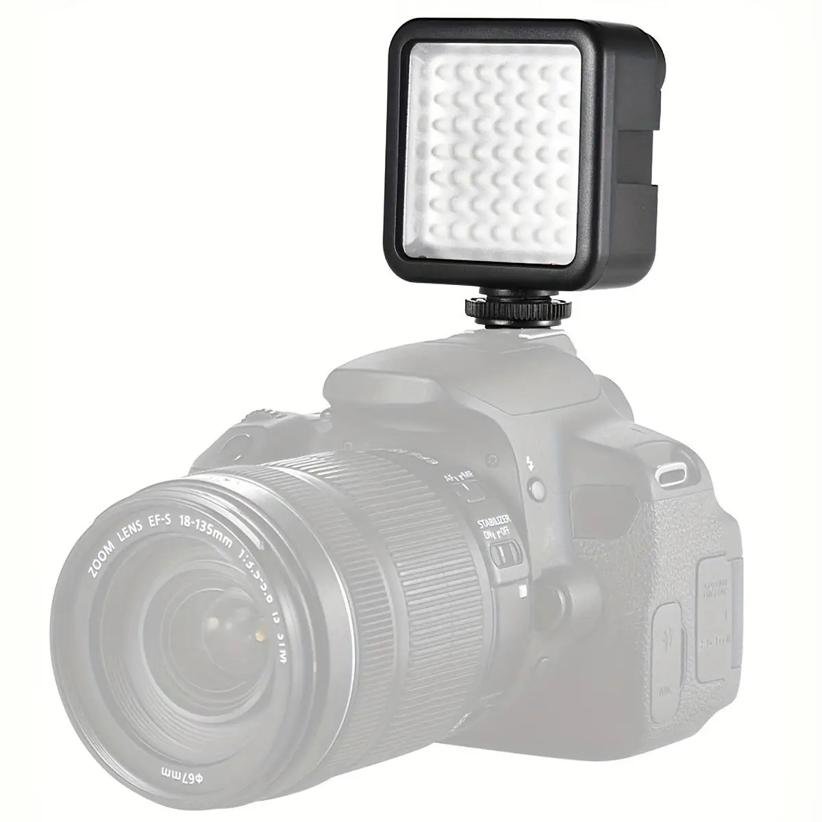 Portable Selfie Ring Light, LED Video Ring Light, Mini Square Pocket Fill Light Suitable for Camera Vlog