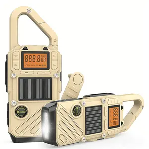 Walkie Talkies for Adults Rechargeable ,FM/NOAA Emergency Radios with Weather Alerts ,LED Flashlight & SOS Alarm,Solar Powered Hand Crank Long Range 2 Way Radios Walkie Talkie with USB Charged,Camping Hiking Survival Gear for Outdoor Adventure