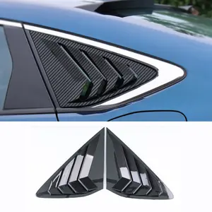 Brand New 2023-2024 Honda Accord JDM Carbon Fiber Look Rear Side Window Louver Cover Vent Visor