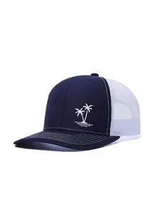 Unisex Lightweight Baseball Cap, Coconut Tree Printing, Mesh Hats, Slightly Curved Brim, Adjustable Trucker Hats, Graphic Trucker Hat, Outdoor Breathable Sun Hat