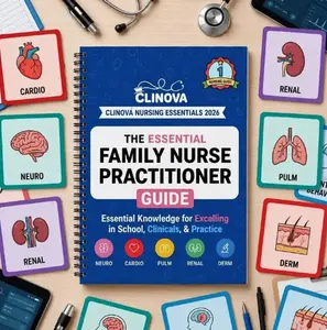 The Nursing Pharmacology Companion - Top 200 Drugs Simplified Book + 5 Nursing School Stickers
