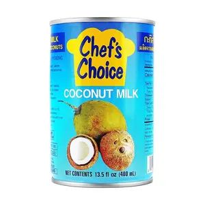 Chef's Choice Thai Coconut Milk 400ml - Premium Culinary Grade for Beverages, Baking, Curries & Desserts