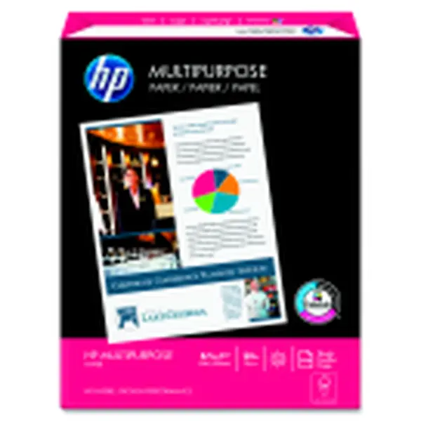 Hewlett-Packard High Contrast ColorLok Multi Purpose Paper - 20Lb, 8.5x11In, 96 Brightness, Fax/Copier Compatible, 500-Sheet Ream