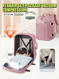 Travel Luggage Vacuum Compression Travel Backpack with Vacuum Pump Combo Set, for Cabin Bag Backpack 40x30x20 Tui Airways Travel Duffle Bag Carry-on Hand Luggage Backpack 35.56 cm Laptop Backpack Under-seat Cabin Bag Holdall Suitcase, Christmas Gift