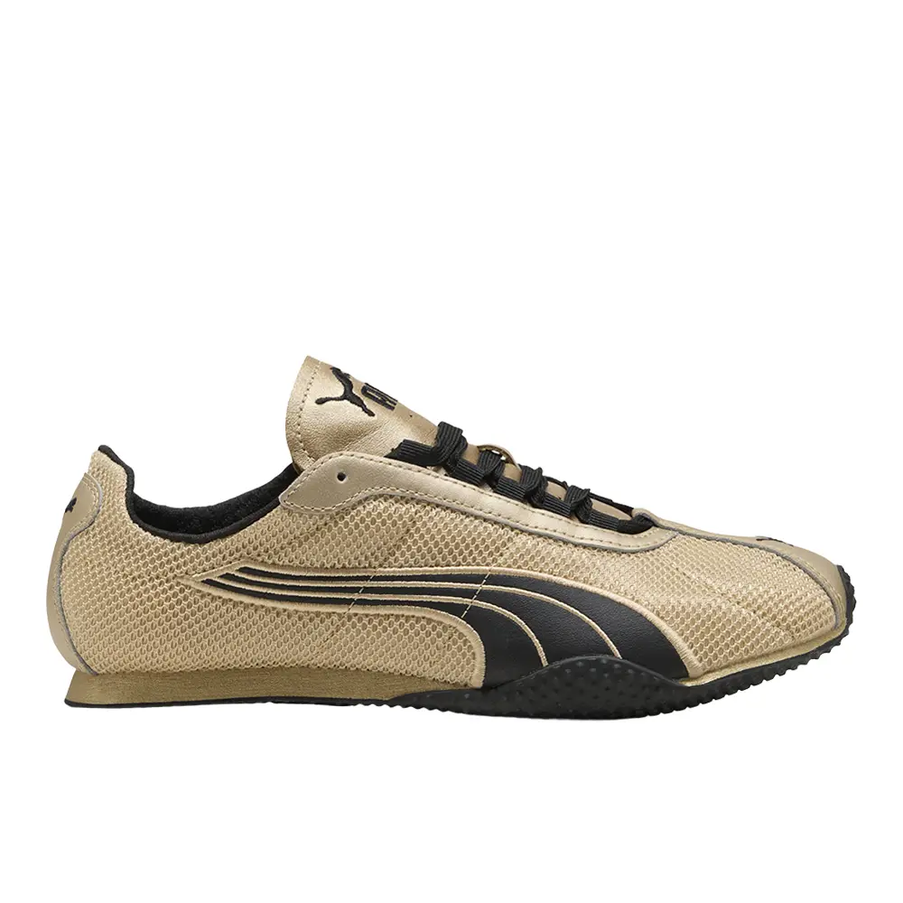 PUMA Womens H-Street Chrome Lace Up Sneakers Shoes Casual - Gold