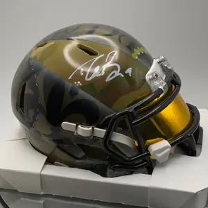 Drew Brees Autographed Saints Custom Painted 1/1 Fanatics Cert Mini Helmet Collectible