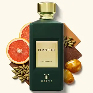 Merve L'Empereur Unisex Perfume 3.4 oz | Long Lasting 12+ Hours | Cinnamon, Oud, Rose, Leather, Patchouli, Spicy, Floral, Woody | Eau de Parfum | Vegan & Cruelty Free | Gift for Her & Him