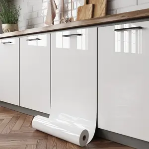 Thick High-Temperature Resistant Waterproof Oil-Proof Moisture-Proof Wallpaper, Self-Adhesive Removable Marble Backsplash Wallpaper Cabinet Door Sticker