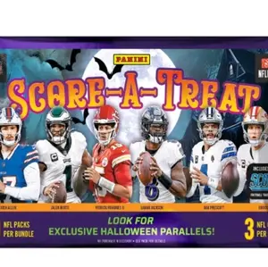 Panini Scare-A-Treat Supplemental Trading Card Bundle with Exclusive Halloween Parallels 3 NFL Packs per Bundle