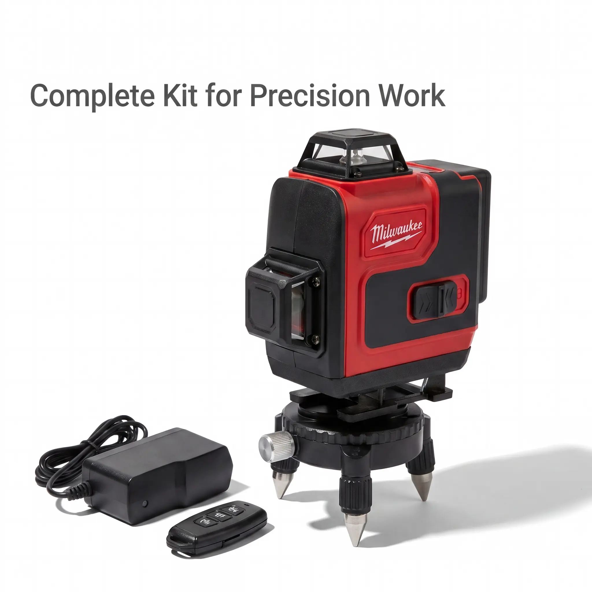 Milwaukee Modular Cordless Tool Accessories Kit - Reticle Lasers for Efficient Site Layout, DCF900 Impact Wrench, DCF850 Brushless Impact Driver, Hex Chuck Electric Drill, Heavy-Duty Max Power Angle Grinder for Concrete Drilling Tasks mechanical work