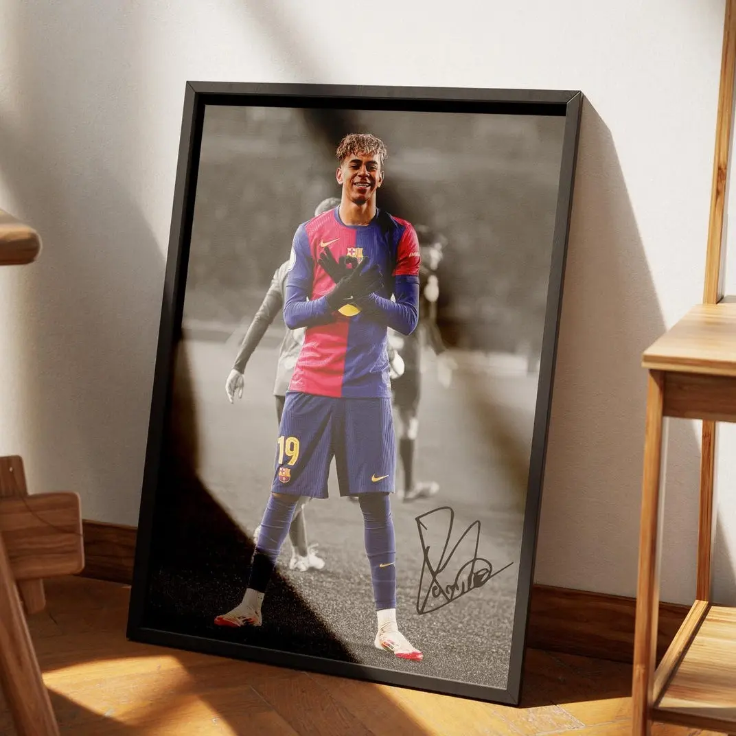 Lamine Yamal Poster, Signed Football Poster