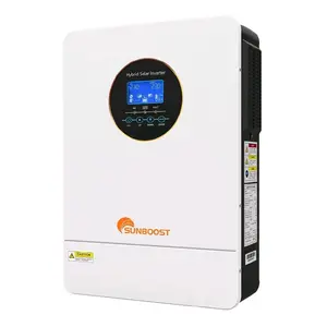 Sunboost 5.5KW 6.2KW Hybrid Solar Inverter MPPT 48V US Version 120V/240V Split Phase Output Wi-Fi Interface 1 Year Warranty High-Efficiency Dual Voltage Battery Flexibility