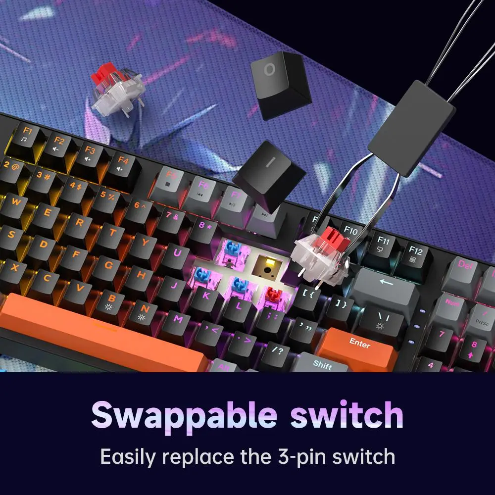 FURYCUBE x ZIFRIEND AG98 Mechanical Game Keyboard - Gasket Mount