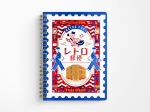 Rokkaku x ObiWan Ring Notebook - Retro Post