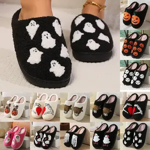 Womens Cotton Slippers Winter Warm Slippers for Women and Men Indoor Outdoor Home Non-slip Shoes  house slippers Footwear Girl Flipflop Slide