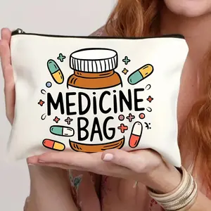 Cosmetic Travel Bag Zipper Pouch Wash Bag Pen Case Organizer Ladies Handbag, Perfect Gift for Friends Teachers Elegant Present