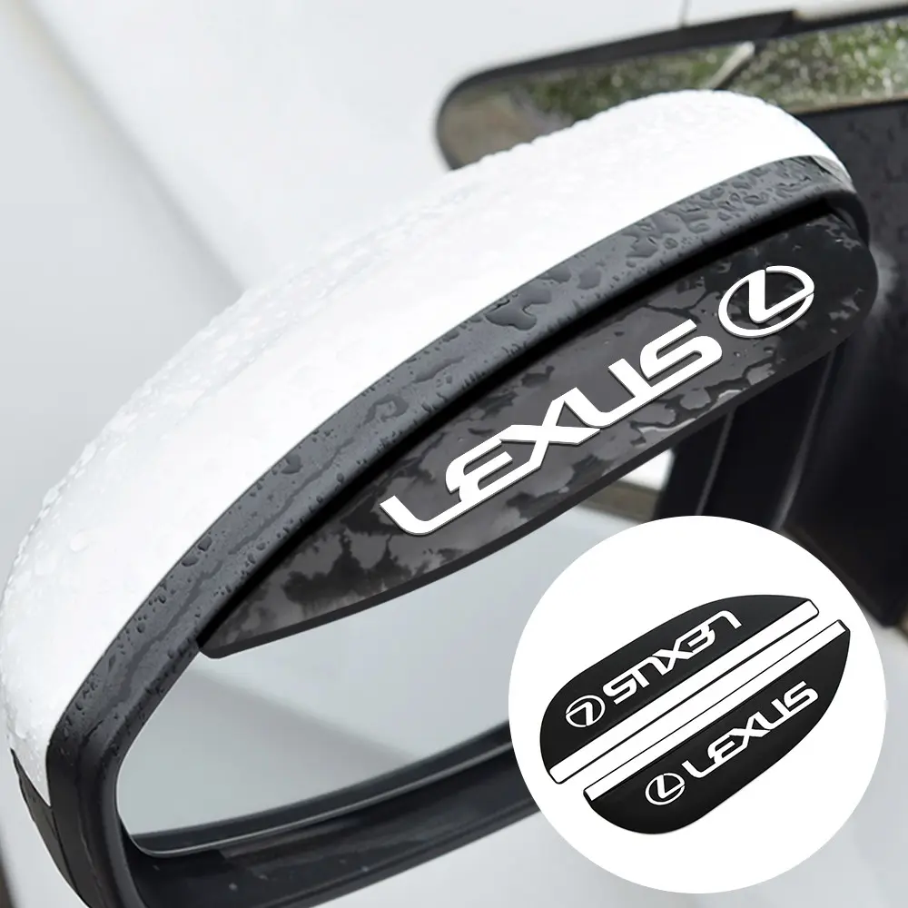Lexus Rearview Mirror Rain Eyebrow, Tight Fit Precision Fit Anti-Drop Waterproof Feature Sunshade, Enhances Driving Clarity, Aesthetic Enhancement External Decoration for Rx Es Nx Ls Ux Gx Is Lc, Car Accessories