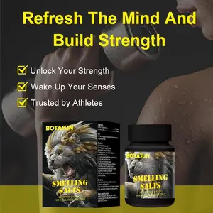 BOTASUN Smelling Salts 1.41OZ for Powerlifting Football Hockey - Instant Focus Boost & Energy - Wake Up Salts Athlete Strength Motivation - Portable 40g Formula for Enhanced Performance