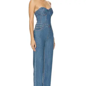 Jasmine Denim Jumpsuit - Dark Wash Denim