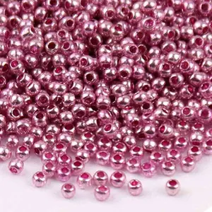 Metallic Glass Round Beads