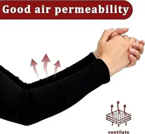 Premium Compression Arm Sleeves Cover UV Sun Protection Sports Outdoor for Men Women Good Air Permeability Ventilate Anti-Slip Silicone Grip